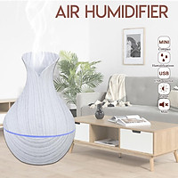 USB w/7 LED Light Ultrasonic Aroma Air Diffuser Electric Mist Humidifier Purifier White