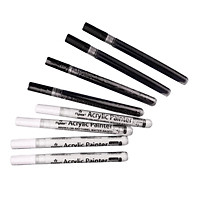 Metallic Marker Pens Set Card Making DIY Photo Album Rock Painting, 2 Colors Pens