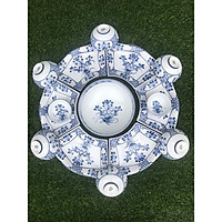 Bộ bát đĩa hoa mặt trời 15 món , cánh cuốn thư, cánh lượn.