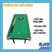 Bàn Bi-da Lỗ Cỡ Lớn Cho Người Lớn Và Trẻ Em Giải Trí 1m4 ( Phụ Kiện Đầy Đủ)- Tặng Kèm Cơ và Găng.