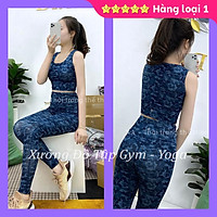 SET TẬP Yoga, Gym, Aerobic - Set tập gym Rằn ri lưng kín