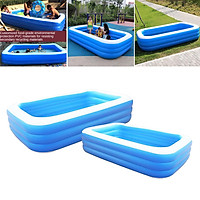 2 Cái bể bơi bơm hơi gia đình cỡ lớn chất liệu PVC Family Inflatable Swimming Pool Large