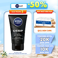 Sữa Rửa Mặt NIVEA MEN DEEP Than Đen Hoạt Tính Hút Nhờn Sáng Da (100G) - 84415