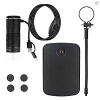 Kính Hiển Vi Kỹ Thuật Số 1000x Hd 1080p 3 Trong 1 Với Cáp Type-C + Android + Máy Tính