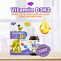 Vitamin hỗ trợ chống còi xương, tăng chiều cao cho trẻ sơ sinh và trẻ nhỏ LineaBon K2 + D3