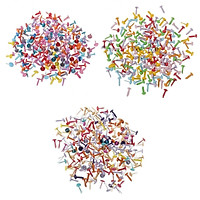 600 pcs Split Pins Craft Brads Paper Fasteners Scrapbooking With Multi-color