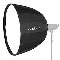 Andoer 28Inch / 70CM Deep Parabolic Softbox Quick Set-Up Collapsible Soft Umbrella Lighting Soft Box with Bowens Mount