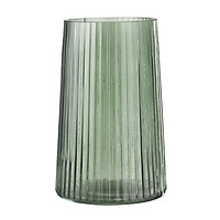 Lọ hoa JYSK Roy thủy tinh xanh lá DK13xC20cm