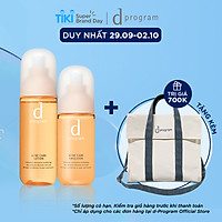 Bộ Sản Phẩm Cho Da Mụn Nhạy Cảm d program Acne Care (Nước Cân Bằng 125ml + Sữa Dưỡng 100ml)