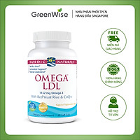 Viên Uống Dầu Gan Cá Bổ Sung Omega-3 LDL, CoQ10 Hỗ Trợ Mắt, Trí Não Và Sức Khỏe Tim Mạch - 60 viên