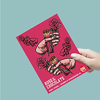 Rose & Chocolate - Single Sticker hình dán lẻ