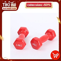 Tạ Tay Nữ 1 >> 6KG Bọc Cao Su Trơn Lõi Gang Cao Cấp