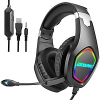 Trò Chơi Tai Nghe Tai Nghe Chơi Game Bass Stereo Trên Đầu Tai Nghe PC Micro Có Dây Tai Nghe Cho Máy Tính Cho Cho PS4 Chắc Chắn