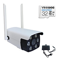 Camera IP Wifi Ngoài Trời Yoosee QW - 216S Full HD 1080 + Thẻ Nhớ Yoosee 32GB - Hàng Nhập Khẩu