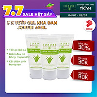 Combo 3 Chai Gel Dưỡng Ẩm (3 x 40ml) Chiết Xuất Nha Đam Jorubi Làm Dịu Da, Giảm Phát Ban, Cháy Nắng