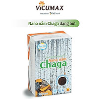 Nano nấm Chaga dạng bột hộp 20 gram - Cải thiện huyết áp, bổ sung vitamin và chất chống oxy hóa - NNCHB020 - Vicumax