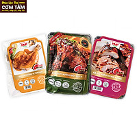 Đùi tỏi gà nướng ngũ vị, đùi gà nướng sốt Teriyaki và xá xíu kiểu Hongkong chế biến sẵn thơm ngon (Combo1)