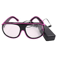 YJ008 LED Glasses 10 Colors Optional Light Up El Wire Neon Rave Glasses Twinkle Glowing Party Club Holiday Bar