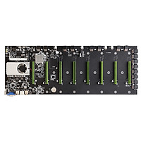 BTC-D37 Motherboard with Onboard Intel Celeron 847 CPU 8 PCI-E 16X Slots Gigabit Network VGA+HD Ports Support 8 Graphics