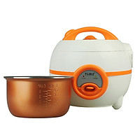 Nồi cơm điện nắp gài Fujika dung tích 0.6L, công suất 350W, lồng nồi men chống dính, màu ngẫu nhiên-hàng chính hãng