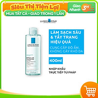 Nước Tẩy Trang Làm Sạch Sâu & Kiểm Soát Bã Nhờn Cho Da Dầu Nhạy Cảm La Roche-Posay Micellar Water Ultra Oily Skin 400ml