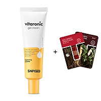 Kem Dưỡng Trắng Ngăn Ngừa Và Giảm Sạm Nám SNP VITARONIC GEL CREAM 50g + 2 mặt nạ nhân sâm (ngẫu nhiên)