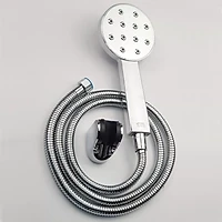 Bộ tay dây sen siêu tăng áp 1 chế độ chảy, dòng nước xoáy độc đáo Eurolife EL-120SH (Trắng bạc)
