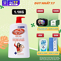 Sữa Tắm Lifebuoy Sạch Khuẩn Bảo Vệ Vượt Trội Mạnh Mẽ Chứa Ion Bạc+ Hỗ Trợ Cùng Đề Kháng Da Tự Nhiên Chai 1100G