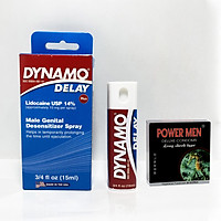 Chai Xịt Chống Xuất Tinh Sớm Dynamo Delay Kèm Bao Cao Su Gai Kéo Dài Thời Gian Power Men Cá Ngựa Đen (Hộp 3 Chiếc) - Hàng Chính Hãng 100% - Che Tên Sản Phẩm