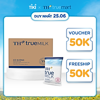 Thùng 48 bịch sữa tươi sạch có đường TH True Milk bịch giấy 220ml (220ml x 48)