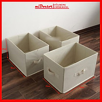 Combo 3 Hộp Vải Đựng Đồ Đa Năng TD2 – Túi Vải Thụy Điển Không Nắp Bộ 3 Chiếc Sang Trọng, Đẳng Cấp miDoctor