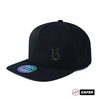 Mũ Nón lưỡi trai vành ngang snapback Caper đen B logo nhiều màu