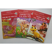 Combo (3 cuốn) Thế Giới Tuyệt Vời Cửa Động Vật: Voi Mẹ Và Voi Con + Chuột Túi Và Gấu Túi + Thằn Lằn Và Tắc Kè Hoa