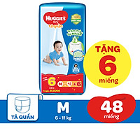 Tã Quần Huggies Dry Tràm Trà Tự Nhiên Gói Trung + Tặng 6 miếng