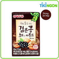 Thùng 24 Hộp Sữa Đậu Đen, Óc Chó, Hạnh Nhân Sahmyook Foods (140ml / Hộp)