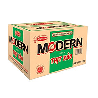 Thùng 24 Ly Mì Modern Hương Vị Thịt Xào (65g/Ly)