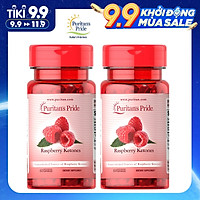 Thực Phẩm Chức Năng - Bộ 2 Viên Uống Hỗ Trợ Giảm Cân An Toàn Puritan'S Pride Raspberry Ketones (60 Viên)