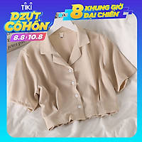 Áo Sơ Mi Voan Ngắn Tay Thời Trang Thanh Lịch Cho Nữ