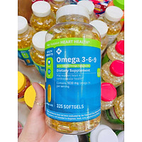 Viên uống dầu cá Member’s Mark Omega 3-6-9 Supports Heart Health - Hộp 325 viên