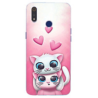 Ốp điện thoại dành cho máy Oppo Realme 3 - Đôi mèo MS ADATU003