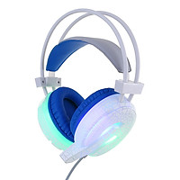 Beauty H6 Cracked Pattern Video Game Headset W/ MIC for PC LED