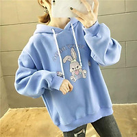 (HÌNH THẬT) ÁO KHOÁC HOODIE CHUI CỔ NỮ IN CHỮ NỔI FORM RỘNG CHÂT NỈ CỰC ĐẸP MẪU MỚI SIÊU HOT THỜI TRANG CAO CẤP MMH06