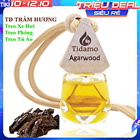 Tinh Dầu Trầm Hương Cao Cấp Treo Xe Ô Tô, Treo Tủ Quần Áo, Treo Phòng Gia Đình - Tinh Dầu Trầm Hương TIDAMO (Agarwood) Giúp Khử Mùi, Kháng Khuẩn Và Thư Giãn Tinh Thần