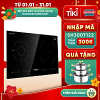 Bếp Đôi Điện Từ Hồng Ngoại Sunhouse SHB9104MT - Hàng chính hãng