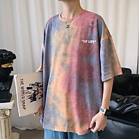 Áo thun nam cotton tay lỡ form rộng