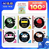 Combo 6 cuốn sách Ehon Song Ngữ Kích Thích Thị Giác Cho Bé 0-3 tuổi Black and White books