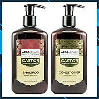 Bộ gội xả Arganicare Castor shampoo & conditioner dưỡng ẩm phục hồi ngăn ngừa rụng tóc Israel 400ml
