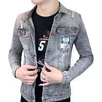 Áo khoác jeans nam , áo khoác nam xám GT01 form vừa chất liệu mềm mềm co dãn lôi cuốn có mũ có 3 size Julido mẫu khoác AKJ8687 thời trang lịch lãm hàn quốc trẻ trung hiện đại