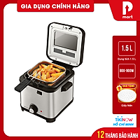Nồi Chiên Ngập Dầu Lock&Lock EJF716SLV (1.5 Lít) Tặng Giấy Nến - Hàng chính hãng