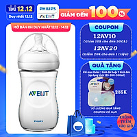 Bình sữa mô phỏng tự nhiên hiệu Philips Avent (260 ml - đơn) cho trẻ từ 1 tháng tuổi 693.13